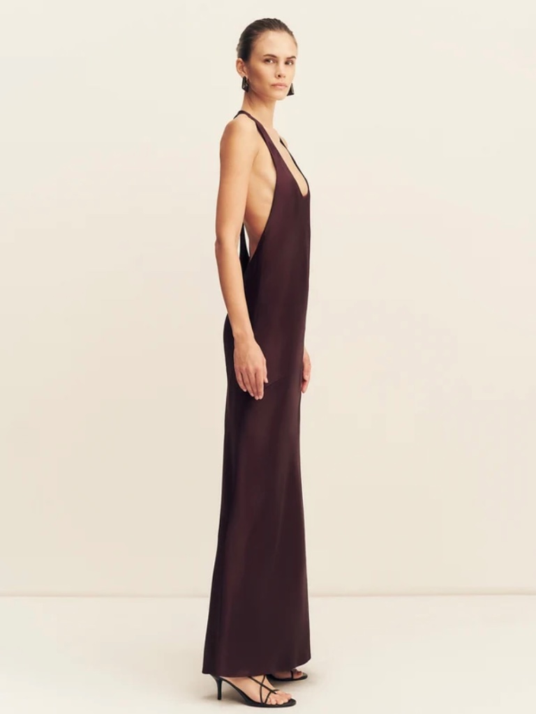 Shona Joy Savanna Racerback Dress - Plum - Size Us 10/Au 14 — image 4 of 6
